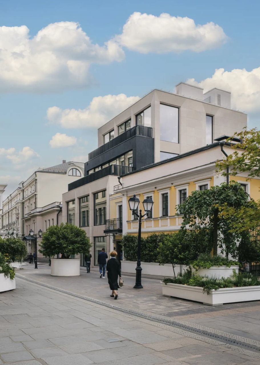 фасад дома, здание по адресу г Москва, Столешников пер, д 10А
